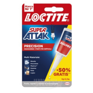 2 PEZZI SUPER ATTAK LOCTITE 5 GR. SPEDIZIONE GRATIS