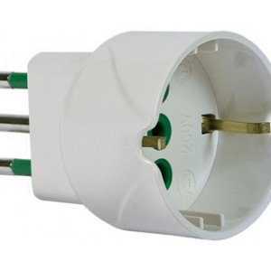 ADATTATORE SCHUKO CON SPINA 10A
