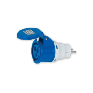 ADATTATORI INDUSTRIALI 2P-16A+T CEE-SCHUKO ART. 80863