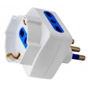 Adattatore Triplo Schuko Spina 2P+T Presa 2P+T 16A