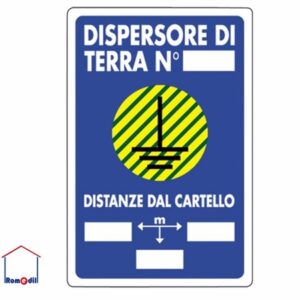 DISPERSORE DI TERRA
DISTANZE DAL CARTELLO